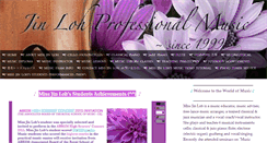 Desktop Screenshot of jinloh-professional-music.com